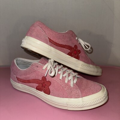 PRISTINE Converse Golf Le Fleur x One Star Ox Geranium Pink 8.5 Mens 10.5 Womens