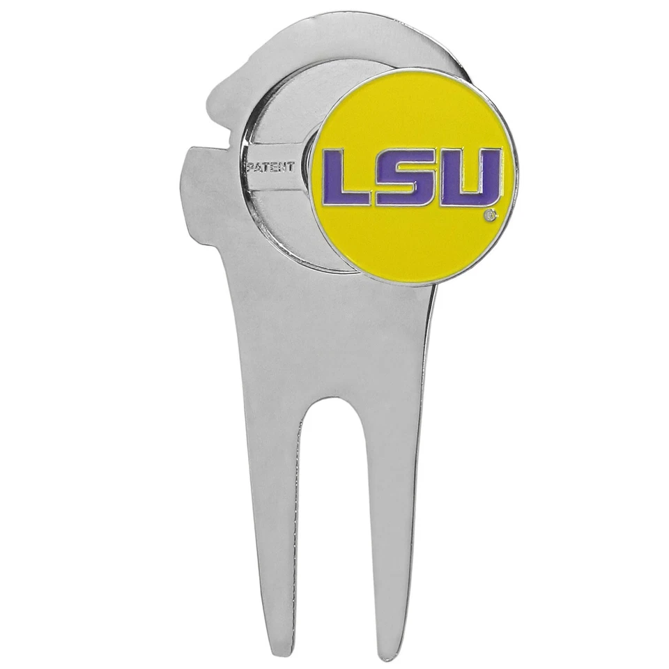 LSU Tigers Metal Helmet Divot Tool with 1"Golf Ball Marker NCAA Licensed - Image 2 of 3