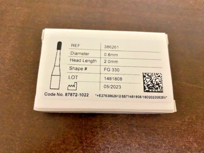 Midwest Dentsply Sirona  Carbide Burs FG 330 , Friction Grip (100 burs) 386261