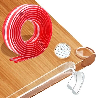 1-5M Table Edge Corner Protector Strip Adhesive Baby Safty Proof Glass Furniture