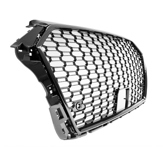 Sportgrill Schwarz Matt Für Audi A6 4F 2004-2008 - Kühlergrill Wabendesign