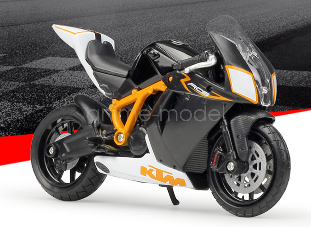 鉄道模型 KTM Bburago 1:18 Black 1190 RC8 R KTM Sports Diecast Metal Motorcycle