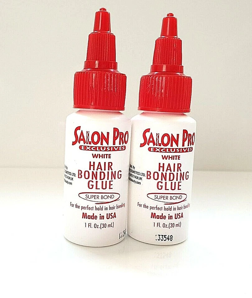 2er-Pack Salon Pro Haarverlängerung Klebstoff 1 Flüssigunze (30 ml) weisser kleber Doppelpack