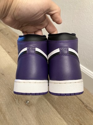 jordan 1 court purple 2.0 tongue