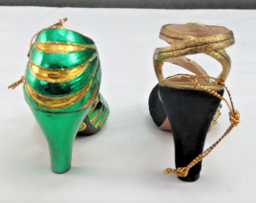 Set of 7 Metropolitan Museum of Art Shoe Christmas Ornaments 2012