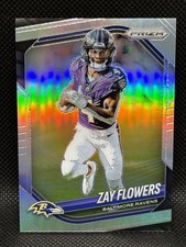 Zay Flowers #106 SILVER PRIZM - 2025 Panini Prizm Football Mint or Better