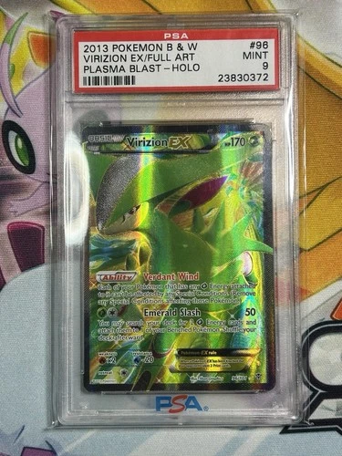 2013 POKEMON BLACK & WHITE PLASMA BLAST FULL  ART VIRIZION EX 96 PSA 9 POP 73 ⚡️