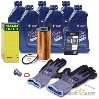MANN ÖLFILTER + 6l 5W-30 FÜR BMW 1-ER F20 2-ER 3-ER F30 G20 5-ER F10 G30 G60 
