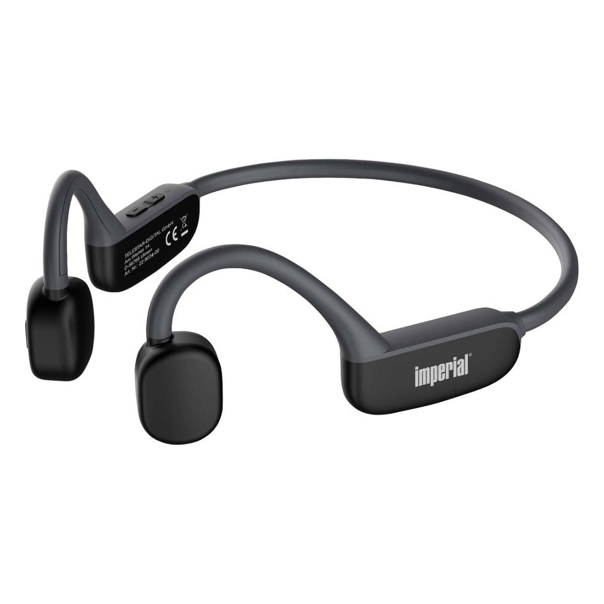 Écouteurs conduction osseuse Imperial BluTC Active 2 noir avec micro intégré et batterie longue durée