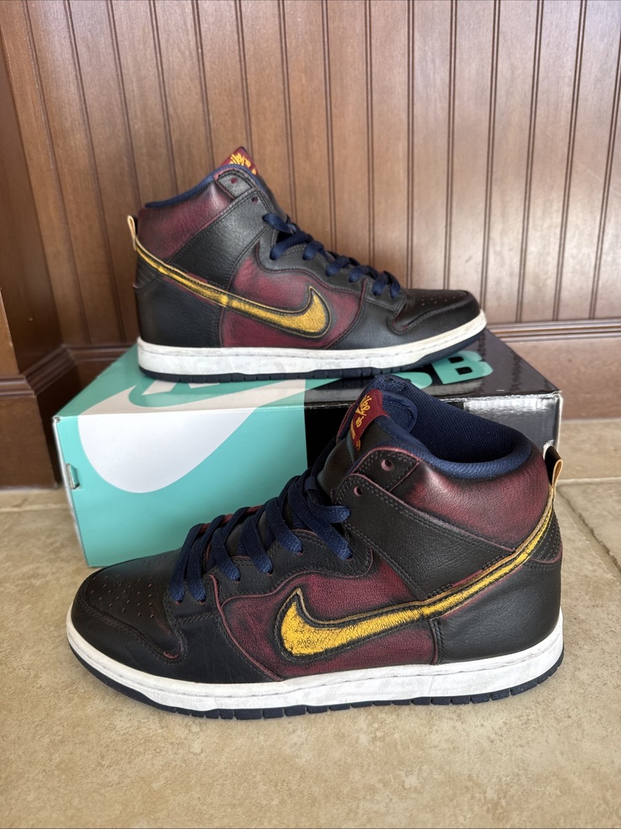 Nike SB Dunk High x NBA Cleveland Cavaliers Size 8.5 | eBay