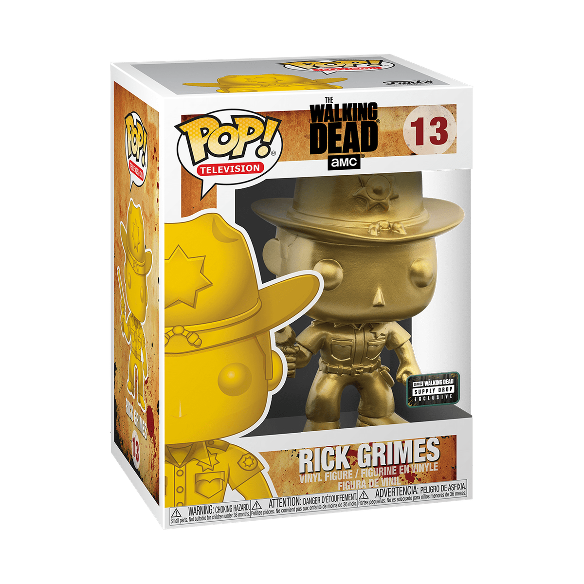 Funko POP! Television The Walking Dead Rick Grimes Gold Metallic