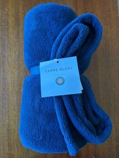 Carre Blanc Roland Garros Tennis French Open Fleece Blanket Blue W/logo