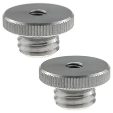 2pcs Aluminum Alloy 1/4" to 5/8" Threaded Screw Adapter for Tripod Laser Leve...
