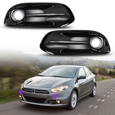 Fog Lights Bezels for Dodge Dart 2013-2016 Fog Lamp Cover Replacement Only Beze