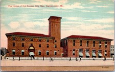Kansas City, Missouri - The Home Of The Kansas City Star 1913 Postcard