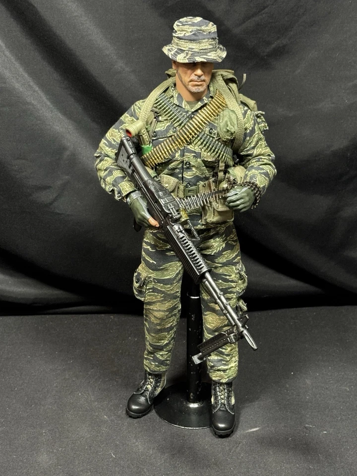 1/6 US ARMY SPECIAL FORCES VIETNAM JUNGLE OPS M-60 BANDIT JOE'S CUSTOM - Image 3 of 4