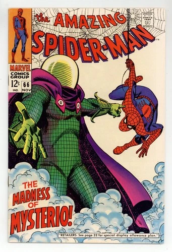 Amazing Spider-Man #66 VG+ 4.5 1968