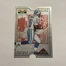 Barry Sanders 1995 Pro Line Pro Bowl Die Cut Insert #PB10 Detroit Lions