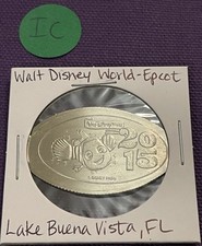 RETIRED Disney World - Epcot -  Lake Buena Vista, FL - Smashed QUARTER