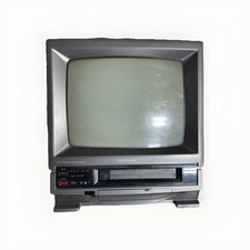 Broksonic CTSGT-8118CTT 13" CRT TV VCR Combo Front Inputs Tested and Working