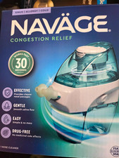 Nav ge Congestion Relief Sinus Irrigation System, Drug-Free Easy Use White/Blue