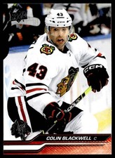 2023 Upper Deck Hockey Colin Blackwell 291 Chicago Blackhawks