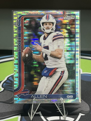 #ad 2025 Topps Chrome Football Josh Allen Pulsar Refractor #34 $11.99