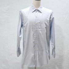 Brooks Brothers Regent Dress Shirt Mens Slim Fit Button Up 17-4/5 Cotton Striped