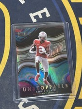 2022 Panini Select Draft Picks - Unstoppable Chris Olave #US-CO Silver Prizm...