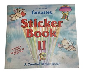 1983 Vintage 80's Illuminations Fantasies Sticker Book ll Rare Hard To Find
