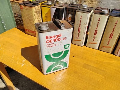 Vintage Oil Can Gallon BP Energol Oe 100