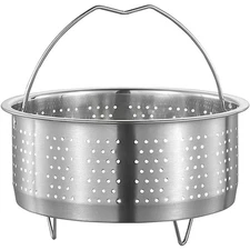 1 PCS Stainless Steel Steamer Basket Metal Steamer Insert Steaming Rack1549