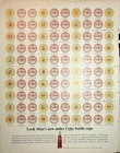 Original 1962 Vintage Print Ad: Look What's new under Coke Bottle caps