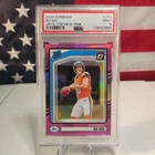 2024 Donruss Bo Nix Optic Rated Rookie Preview Pink #369 Broncos PSA 9
