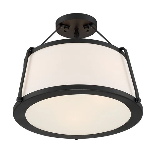 Nuvo Lighting 60/6996 Cutty 3 Light 16"W Semi-Flush Ceiling - Brass - Picture 5 of 7