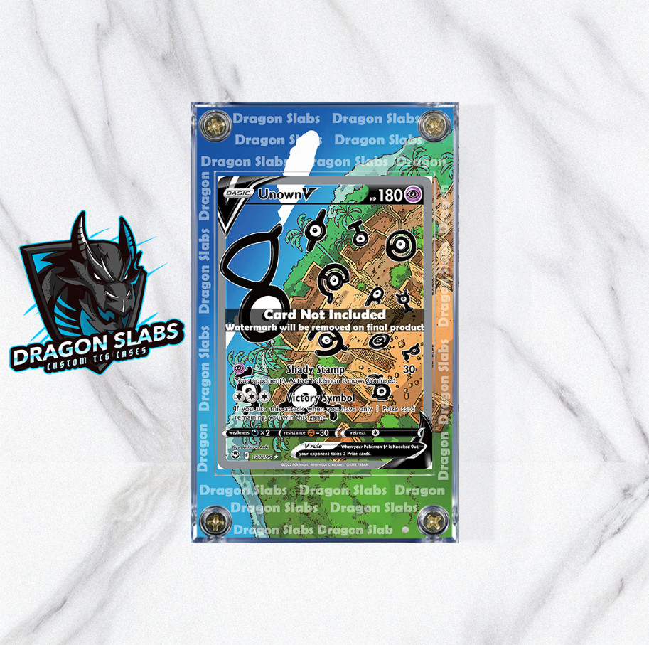 Pokemon Unown V 177/195 Alt Art Silver Tempest Extended Artwork Case
