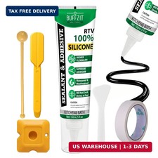BUFFFZIT RTV Silicone Adhesive Sealant - Waterproof Flexible Caulk, Strong Bond