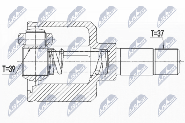 NTY Gelenksatz, Antriebswelle NPW-PE-056 FüR CitroËN Peugeot-image