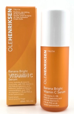 Ole Henriksen Banana Bright Vitamin C Serum 1.0 oz/ 30 ml New In Box