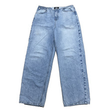 BDG Urban Outfitters Wide Leg Jeans Women 31W Light Blue Baggy Skate Denim 34x30