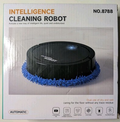 Intelligence Cleaning Robot Robotic Vacuum Mop Automatic NO.8788 Black