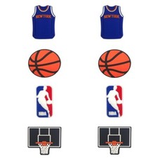 NBA New York Knicks Basketball Team Shoe Charms - 8 Pieces