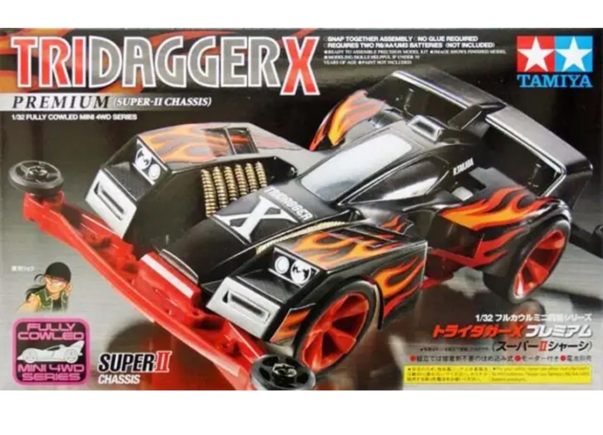 Tamiya 19433 Mini 4wd Tridagger X Premium (Super II Chassis) Kit