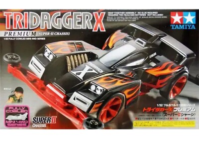 Tamiya 19433 Mini 4wd Tridagger X Premium (Super II Chassis) Kit