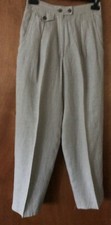 Capriccio: 100 , Linen, Women Size, 6, Vintage, Dress, Pants, Beige, Inseam 29