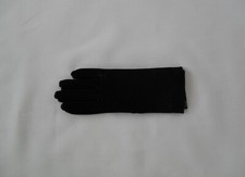 Black Wrist-Length Satin Formal Gloves
