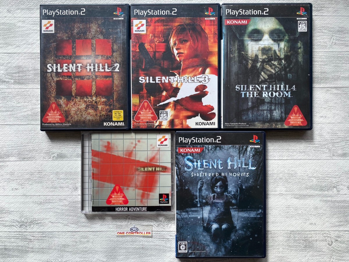 SONY PS 1 2 Silent Hill 1 2 3 4 The Room & Shatterd Memories set