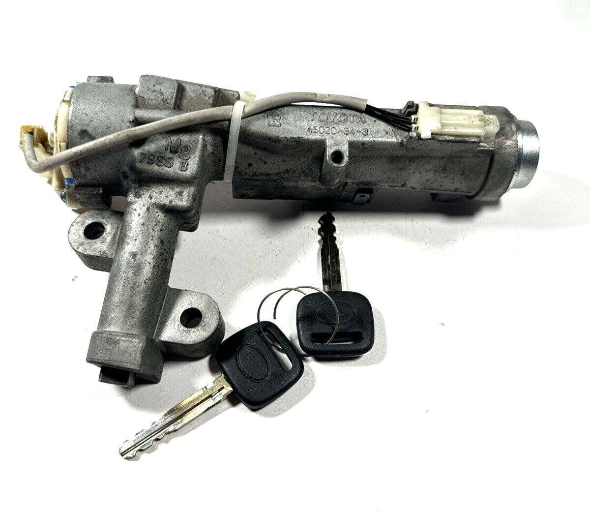 20032006 TOYOTA TUNDRA IGNITION LOCK CYLINDER ASSEMBLY W/ 2 KEYS 45020