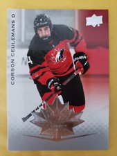 2020-21 Upper Deck Team Canada Juniors Corson Ceulemans Hockey Card #20