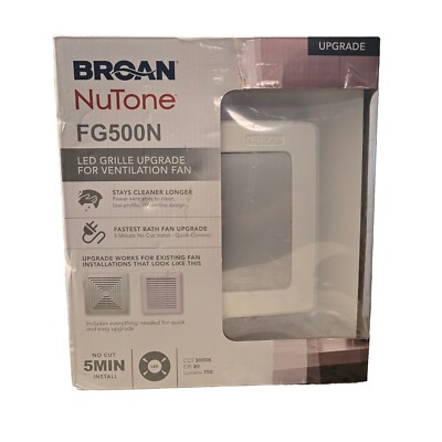 Broan NuTone FG500N LED Grille Upgrade For Ventilation Fans Open Box | eBay